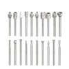 Bestgle 20pcs 3mm(1/8") Shank HSS Rotary Cutting Burrs Router Bits