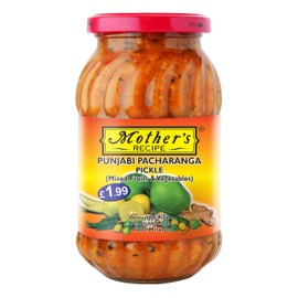 Mother's Recipe Punjabi Pachranga Pickle - 500g (Pack of 2) | Traditional Indian Condiment | Spicy Pickle Mix | Pickled Vegetables