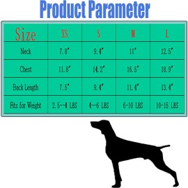 DERUILA 6 Pieces Dog Boy Summer Shirt Dog Black Shirts Sleeveless Printed Pet Shirt Puppy T-Shirt Breathable Puppy Vest Clothes Pet Apparel for Small to Medium Dog Puppy Cat