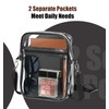 MoKo Transparent Crossbody Shoulder Bag, Station Approved Carry Bag with