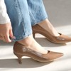 Amami Women's Pumps, Memory Foam, Pointed Toe - black
