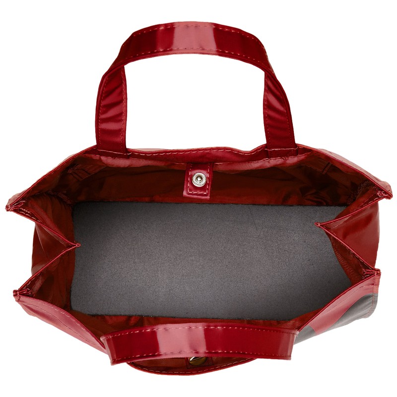 EXAS 1711-6822 Cat Face Tote Bag, Compatible with A4, Red