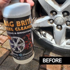 Quality Chemical Mag Brite/Acid Wheel and Rim Cleaner/Wheel and Tire Cleaner - Formulated to Safely Remove Brake Dust and Heavy Road Film - Best Car Wheel Cleaner for Rims Cleaner - 128 oz (Pack of 2)