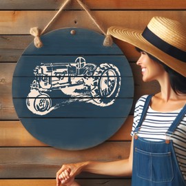 Vintage Tractor Logo 8.5x11 Stencil Template, Reusable 10mm Mylar, Perfect for Arts, Crafts, Scrapbooking, Airbrush Painting & Drawing