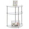 Convenience Concepts Royal Crest Entryway Table, Chrome / Glass