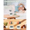 MeesMeek Digital Travel Alarm Clock - 3.54 inch LCD Display,