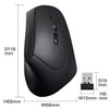 Sanwa Supply MA-ERGW10N Ergonomic Mouse, Silent, Wireless, 2.4 GHz, Tendonitis
