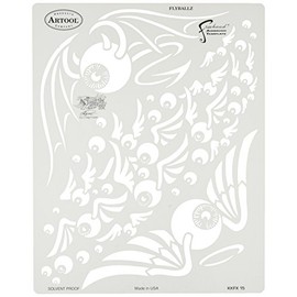 Iwata-Medea Artool Freehand Airbrush Templates, Kustom Kulture - Fly Ballz