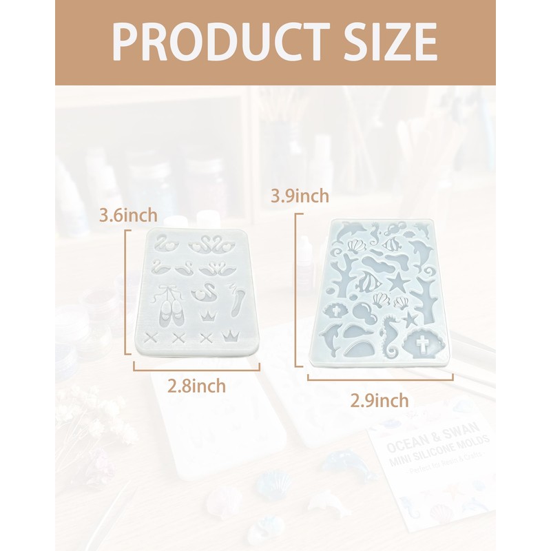 2pcs 2 Styles Reusable Silicone Mold for Women DIY Nail