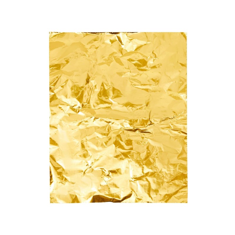 Juvale 100 Pack Gold Foil Sheets for Chocolate and Candy
