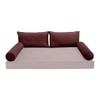 Cover ONLY Model V2 Twin Velvet Contrast Indoor Daybed Cushion