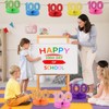 Justforjoyful 9pcs 100 Days of School Honeycomb Centerpiece for Happy