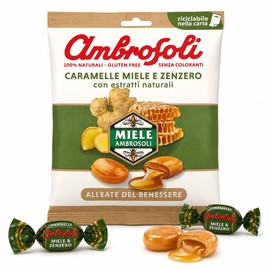 Ambrosoli Busta caramelle Mielness & Zenzero gr.90