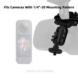 Triplinger Vehicle Mount Compatible with Gopro/Insta360/DJI Sport Cam Dash Cam Rearview Mirror Mount Holder for Hero 13/12/11/10/9/8/7/6/Max, Insta360 One X5 X4 X3 X2 Go3, DJI Osmo Action 5 Pro/4/3/2