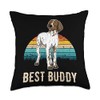 German Shorthaired Pointer GSP Sunset Throw Pillow