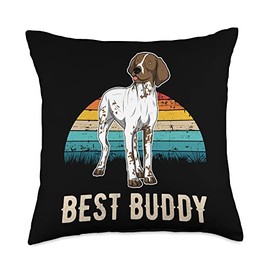 German Shorthaired Pointer GSP Sunset Throw Pillow