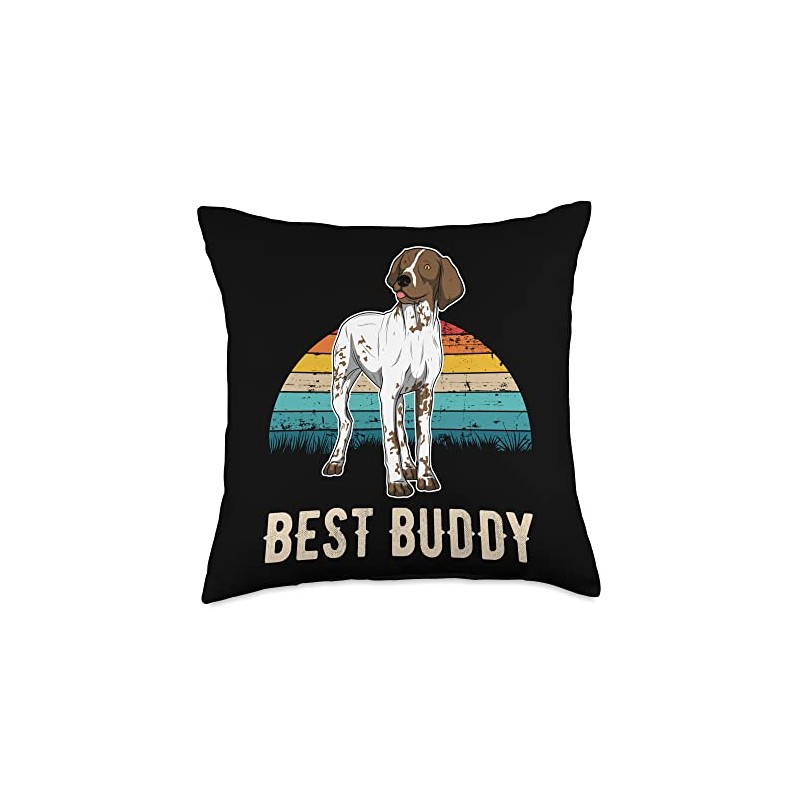 German Shorthaired Pointer GSP Sunset Throw Pillow