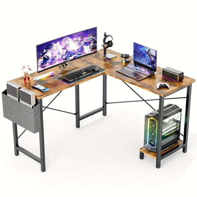 New L shaped Computer Desk Gaming Table Pc Laptop Workstation
