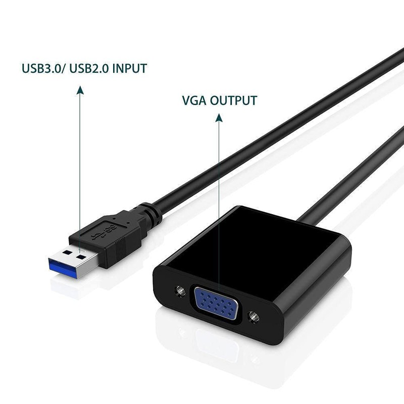 ELASO USB to VGA Adapter, USB 3.0 to VGA Adapter