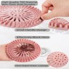 4PCS Hair Catcher Rubber Stopper Shower Drain Covers， for Bathroom,