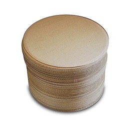 Dynamic 14" Cardboard Pizza Cake Pie Round Circle 100 ct, Natural Color, 100% Food Safe, Grease Proof, Disposable