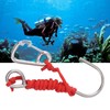 Diving Stainless Steel Single Hook Diving Reef Hook with Lanyard