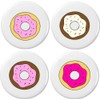 Set 4 Sprinkle Donuts 2.25" Bottle Openers w/Keyring Chocolate Vanilla