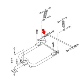 10L0L Golf Cart Rear Sway Arm Socket for Yamaha G11 G16 G19 G20 G21 G22 G29 Drive Gas and Electric Golf Cart JN6-F2124-10-00