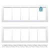 Melkus Shed Window 10"x29" 2 Pack Transom Window Fixed Design