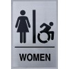 Buildingsigns.com NYC Women ACCESSIBLE Restroom SIGN-(Aluminiu