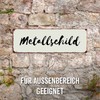 Interluxe Metal Sign 20 x 20 cm – Hier wohnt