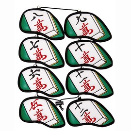 Linkx Mahjong Iron Cover Set of 8 Manzu Head Cover (#5-9,P,A,S)