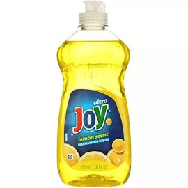 Joy Ultra Dishwashing Liquid, Lemon Scent 12.60 oz [8-Pack]
