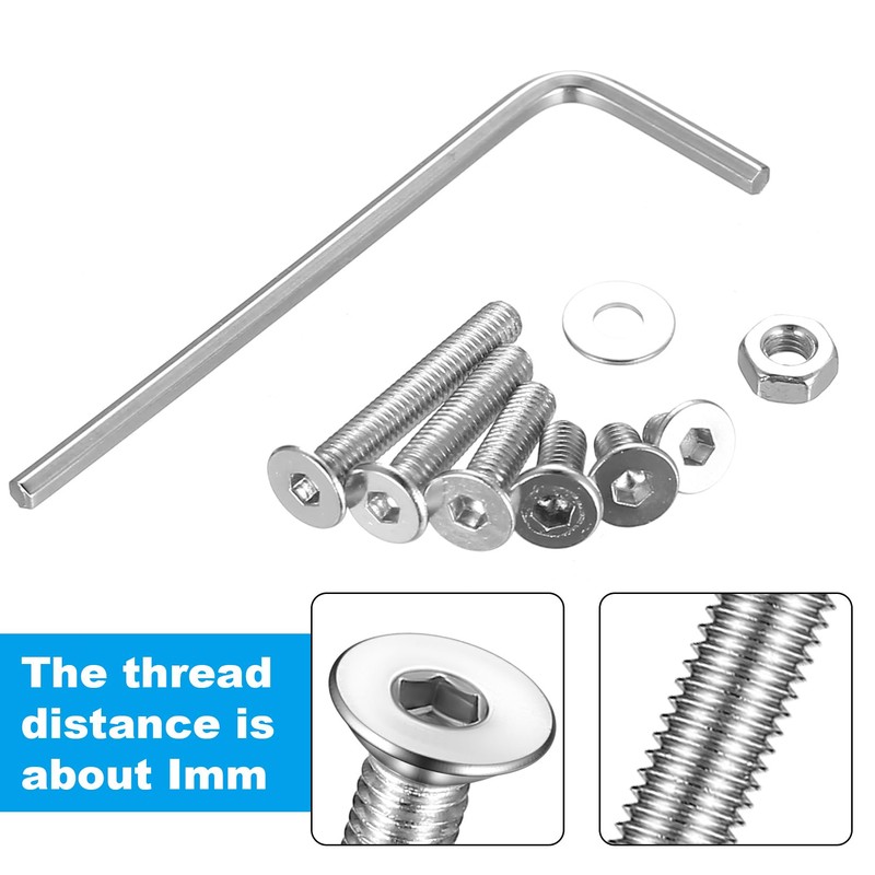 496 Piece M3 Screws Set, M3 Countersunk Screws Set, Flat