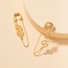 Snake Earrings for Women Gold Safety Pin Hoop Earrings Paper