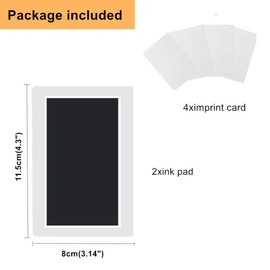 Toddler Birth Keepsakes, Baby Footprint Kit Baby Handprint Ink Pads,No-Mess Imprint Kits, Safe and Non-Toxic Clean-Touch Ink Perfect Newborn Infant Toddler Baby Girl and Boy(Black)