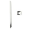 NPT1/2 Wall Mounted Shower Arm Brushed Concealed Stainless Steel Shower