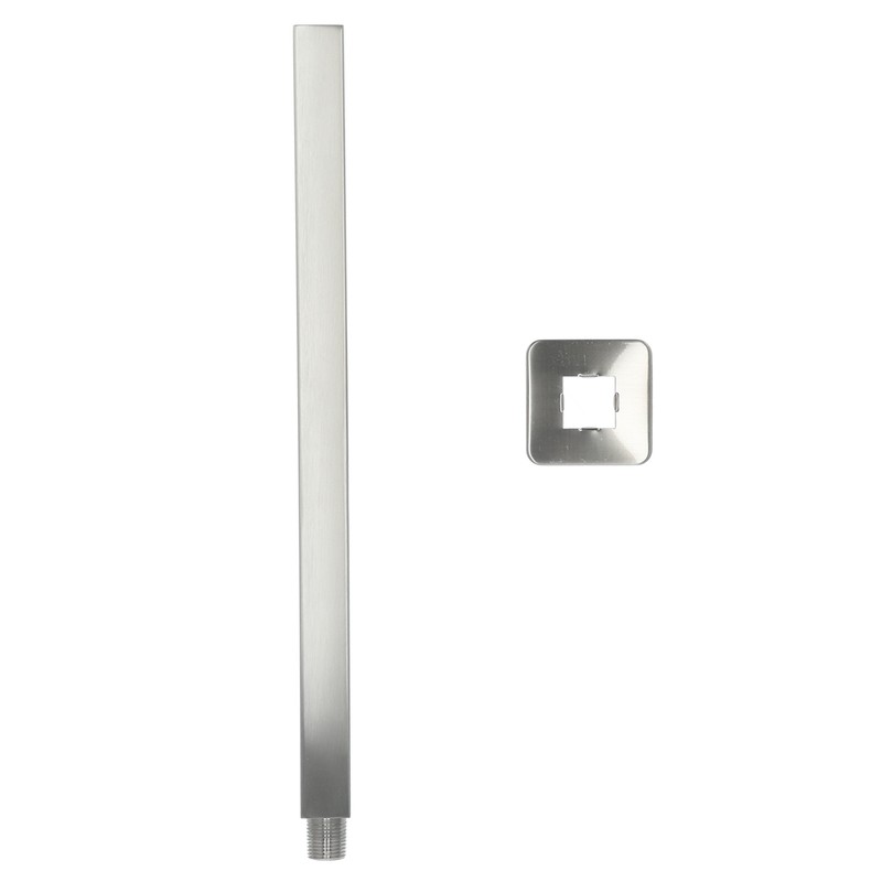 NPT1/2 Wall Mounted Shower Arm Brushed Concealed Stainless Steel Shower