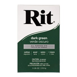 All Purpose Concentrated Rit Dye Powder Multi-Packs for Clothing, Décor, and Crafts – Dark Green (6 Pack)