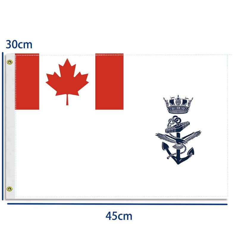 12×18 inch Canada Navy Flag, 30×45 CM Small 100D Canadian