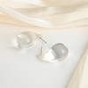 LILIE&WHITE Teardrop Earrings for Women White Waterdrop Earrings Chunky Teardrop
