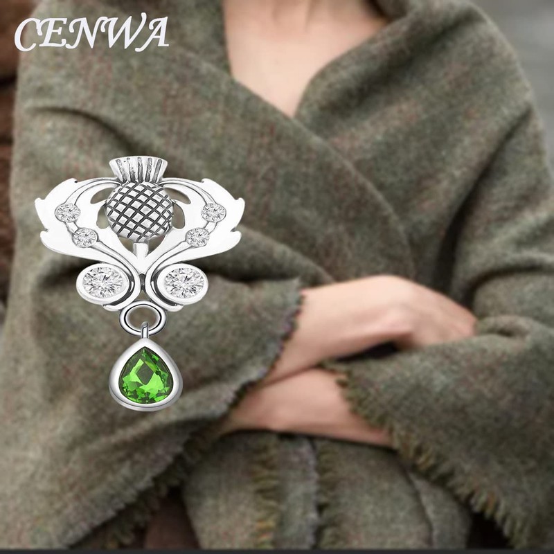 CENWA Outlander - Broche de cardo escocés con diseño de