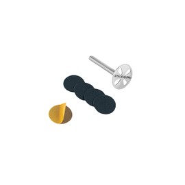 STALEKS Pododisc 10 mm Pedicure + 5 File Refills 180 grit Professional Home Use Stainless Steel (PDset-10)