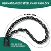 VNAKER G80 Mn Steel Chain Lock, Heavy-Duty Anti-Theft Chain Lock