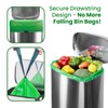 TERRACOR 13 Gallon Compostable Trash Bags Drawstring, Heavy Duty Extra