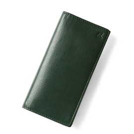 Arnold Palmer Men's Wallet, Genuine Sheepskin Leather, Long Wallet, Cover, Bundle, Simple, Business, Casual, green