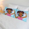 Cute Girl Music Dancing Satin Pillowcase for Hair and Skin