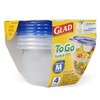 Glad GladWare To Go Lunch Food Storage Containers with Lids,