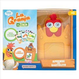 BANDAI - Tablet educativo Impara con Bartolite - La Farm de Zenon - Giocattolo interattivo per bambini con lettere educative - Impara spagnolo e inglese - Multicolore (GM85006)