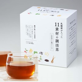(Refreshing 30 Tea Bags) 11 Ingredients Filled with Lactic Acid Bacteria, Yame Hojicha Blend